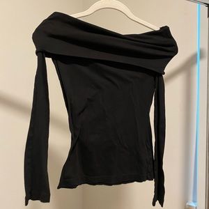 James Perse Off the Shoulder Shirt